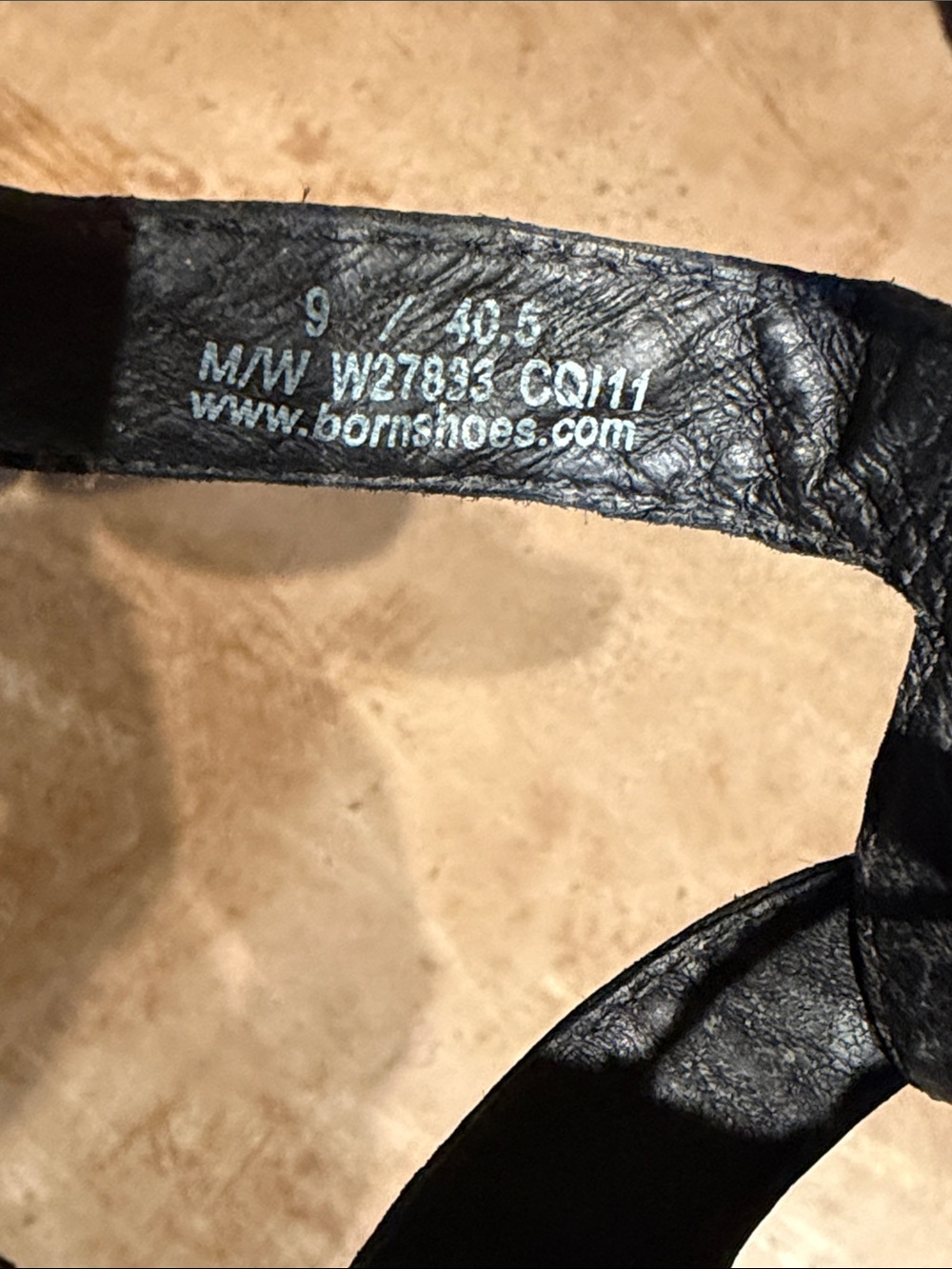 Born Black Leather Heels - Picture 6 of 7